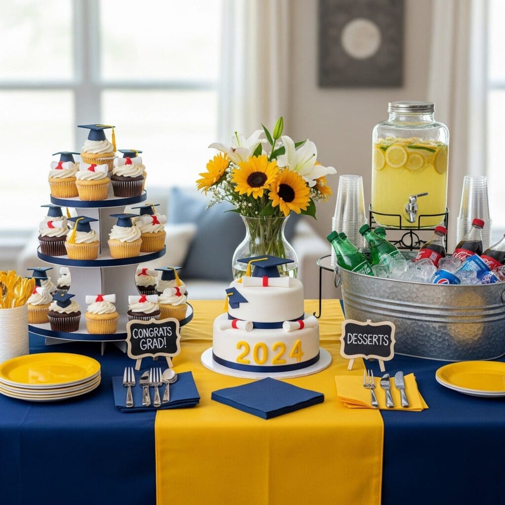Table & Food setup